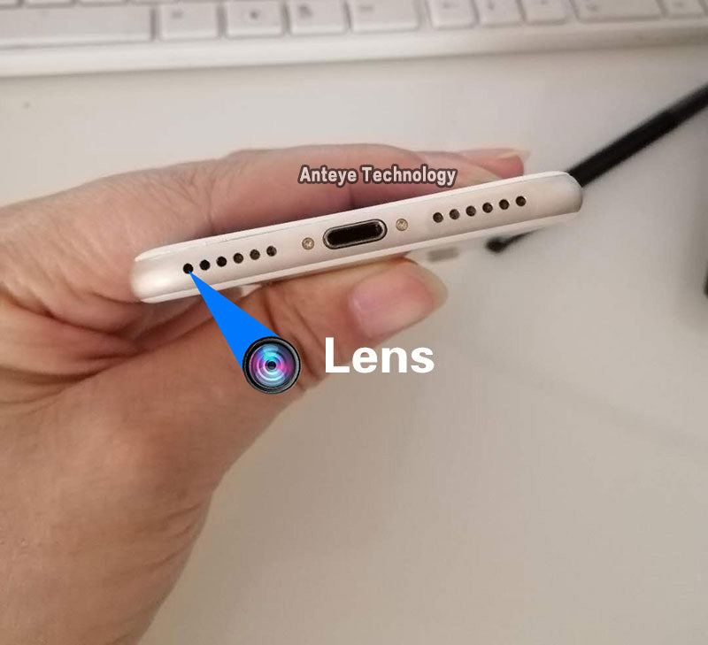 Customized portable iPhone 7/7P iphone 8/8P  hidden spy camera, HD 7 million pixel rear lens